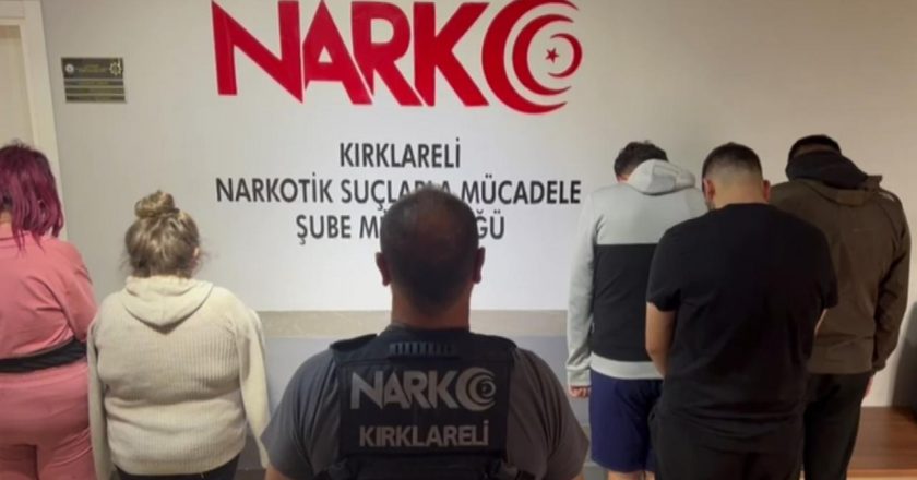 Kırklareli’de uyuşturucu operasyonunda 5 kişi yakalandı