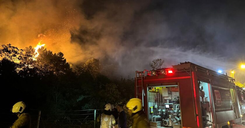 Beykoz’daki rüzgarın etkisi altında büyüyen ormancılık ateşi